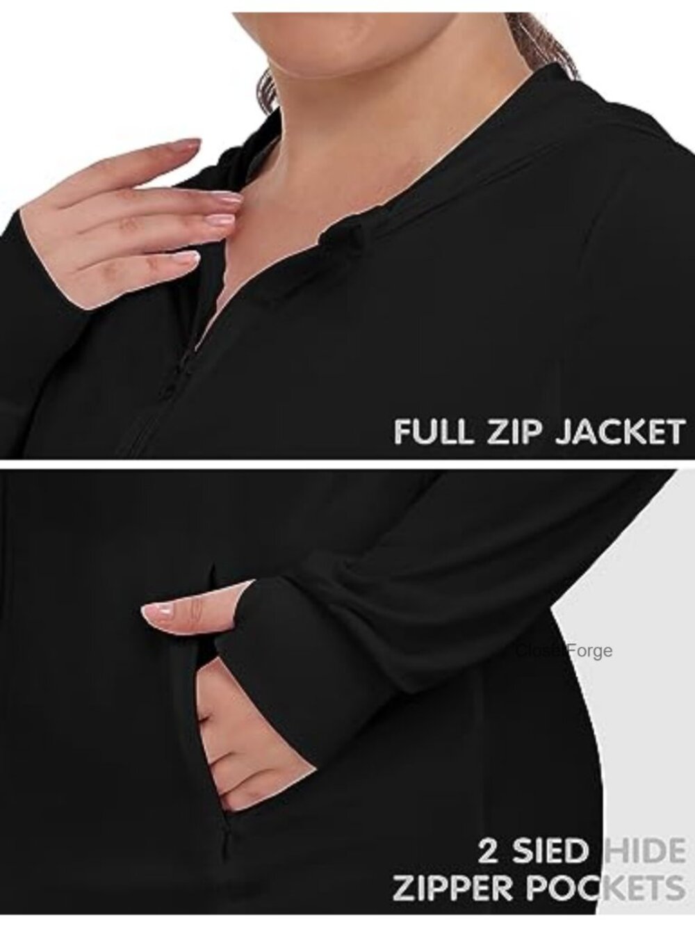 UPF 50+ Sun Protection Jacket Lightweight Long Sleeve Zip Up Hoodie Cool Sun - Picture 3 of 6